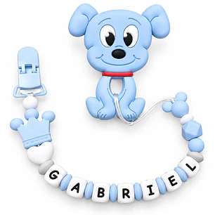 MORDEDOR + PORTACHUPÓN PERSONALIZADO DOG NIÑO
