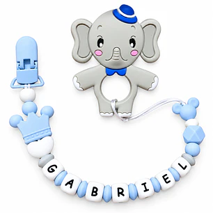 MORDEDOR + PORTACHUPÓN PERSONALIZADO ELEFANTE