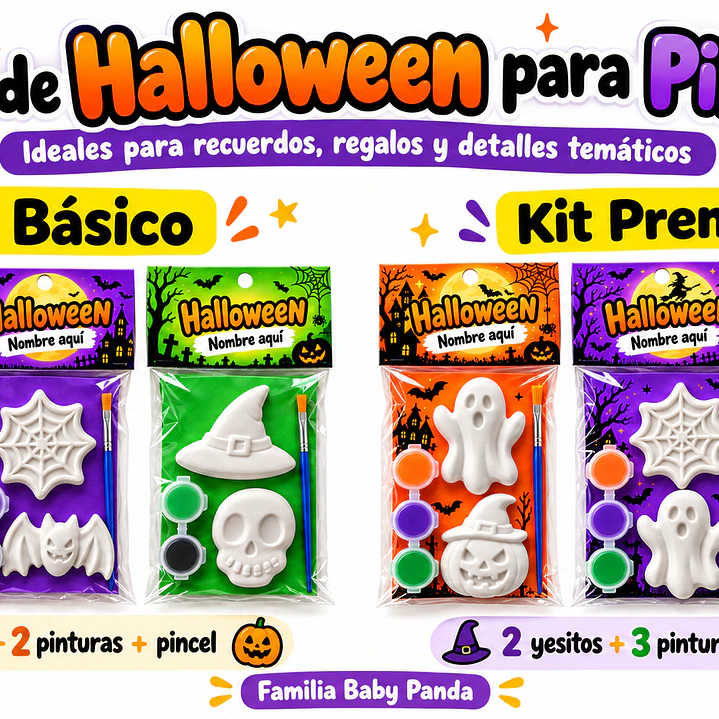 Kits de Figuras de Yeso para Pintar | Halloween 4