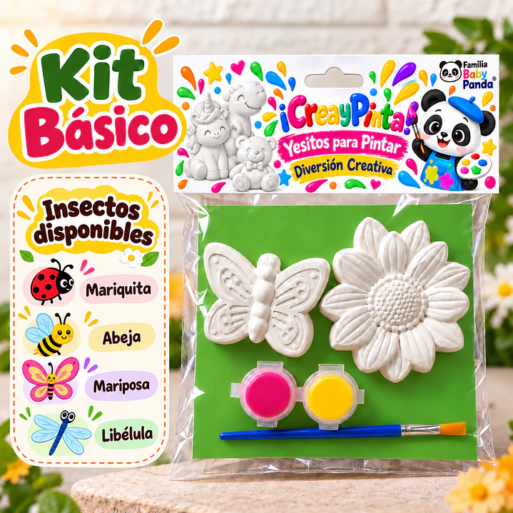 Kits de Figuras de Yeso para Pintar | Insectos y Flores 6