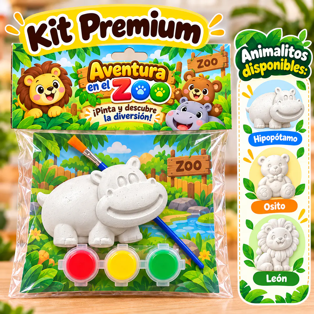 Kits de Figuras de Yeso para Pintar | Zoo 3