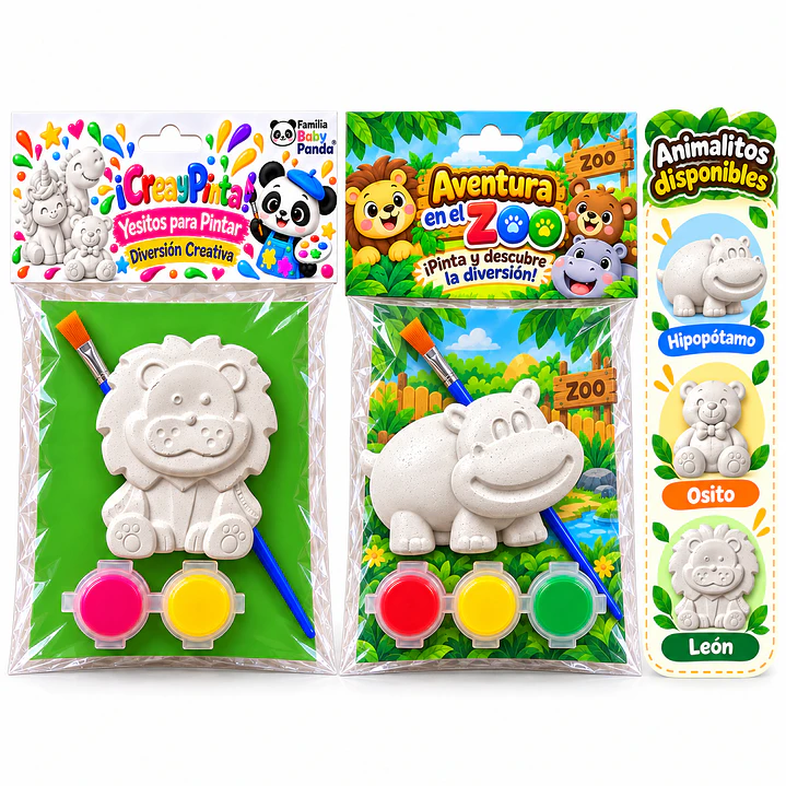 Kits de Figuras de Yeso para Pintar | Zoo 1