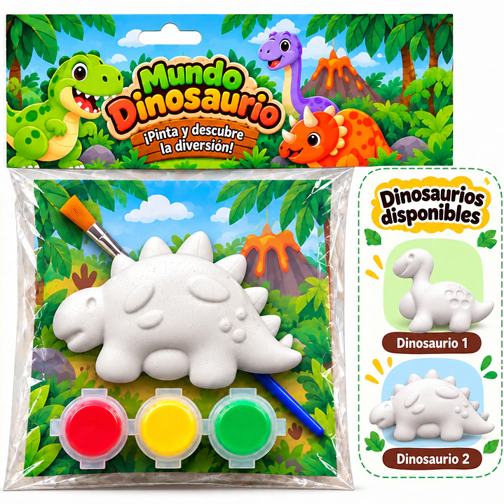 Kits de Figuras de Yeso para Pintar | Dinosaurio 8