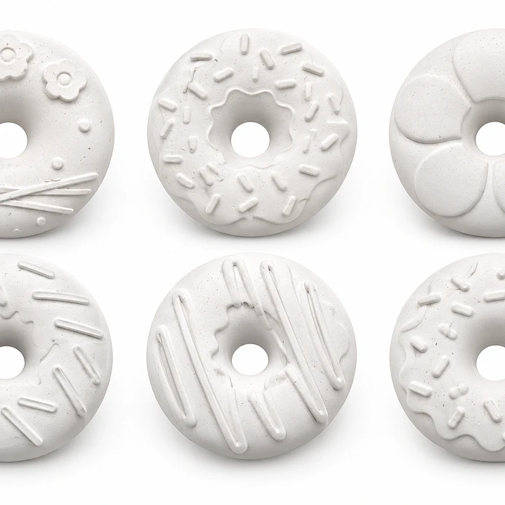 Kits de Figuras de Yeso para Pintar | Donuts 2