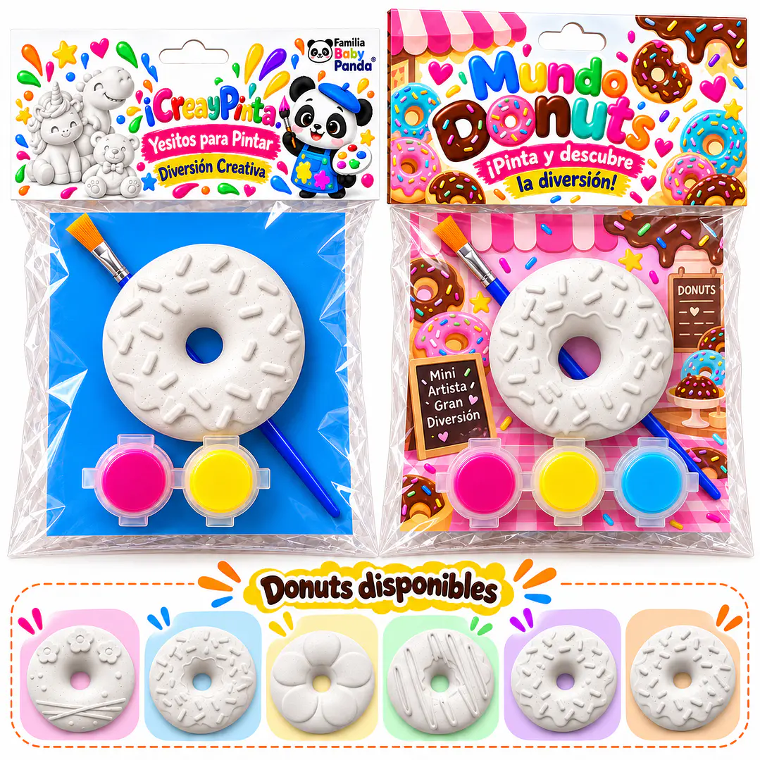 Kits de Figuras de Yeso para Pintar | Donuts 1