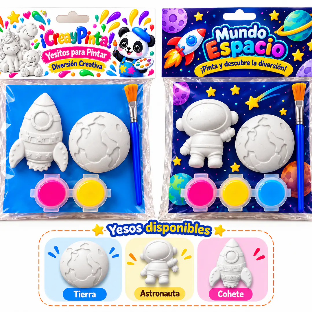 Kits de Figuras de Yeso para Pintar | Space 1