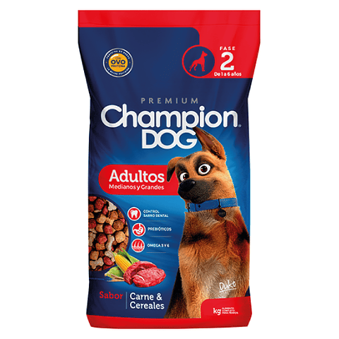 CHAMPION DOG ADULTOS MEDIANOS Y GRANDES 18 K.