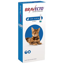 BRAVECTO PIPETA GATO >2.8 - 6.25 K.