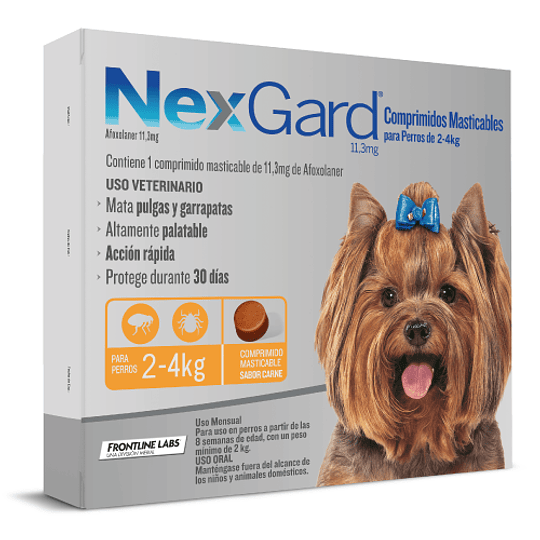 NEXGARD 1 COMPRIMIDO 2 - 4 K.