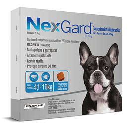 NEXGARD 1 COMPRIMIDO 4.1 - 10 K.