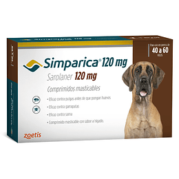 SIMPARICA 1 COMPRIMIDO 40 - 60 K. 120 MG