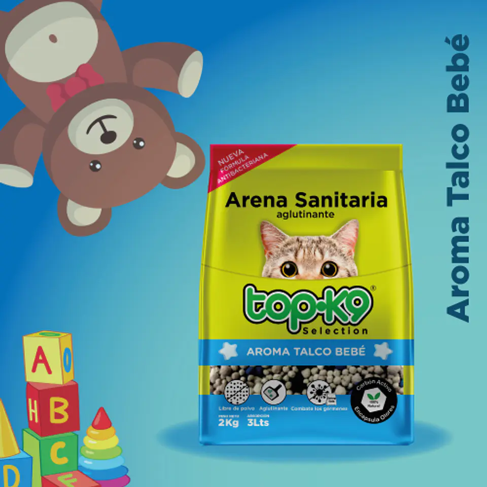 TOP-K9 ARENA SANITARIA AGLUTINANTE 10 K. 8