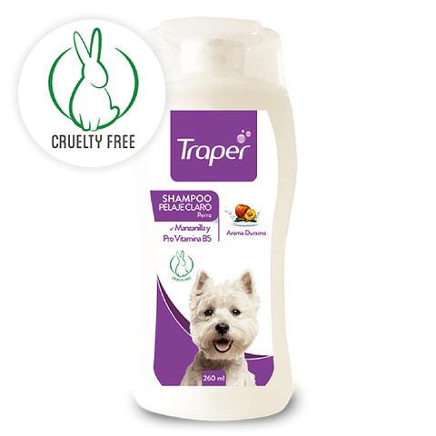 SHAMPOO PELAJE CLARO PERRO 260 ML.