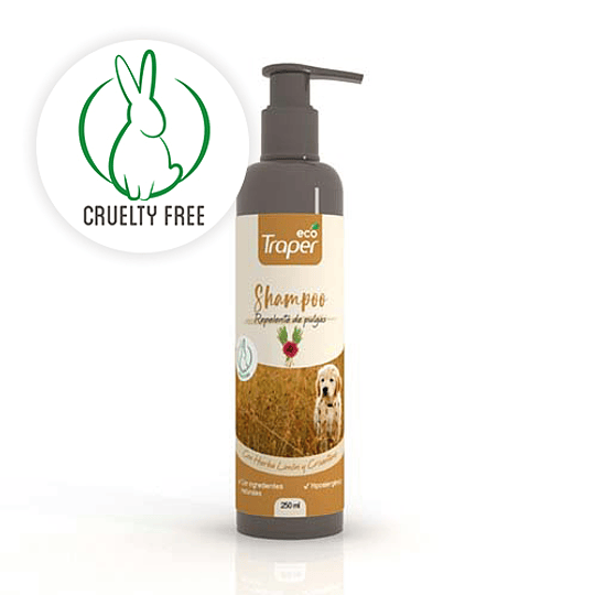 SHAMPOO REPELENTE DE PULGAS PERRO 250 ML.