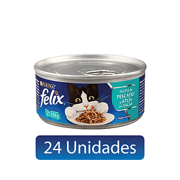 FILETES DE PESCADO Y ATÚN EN SALSA 156 GRS. 24 UDS.