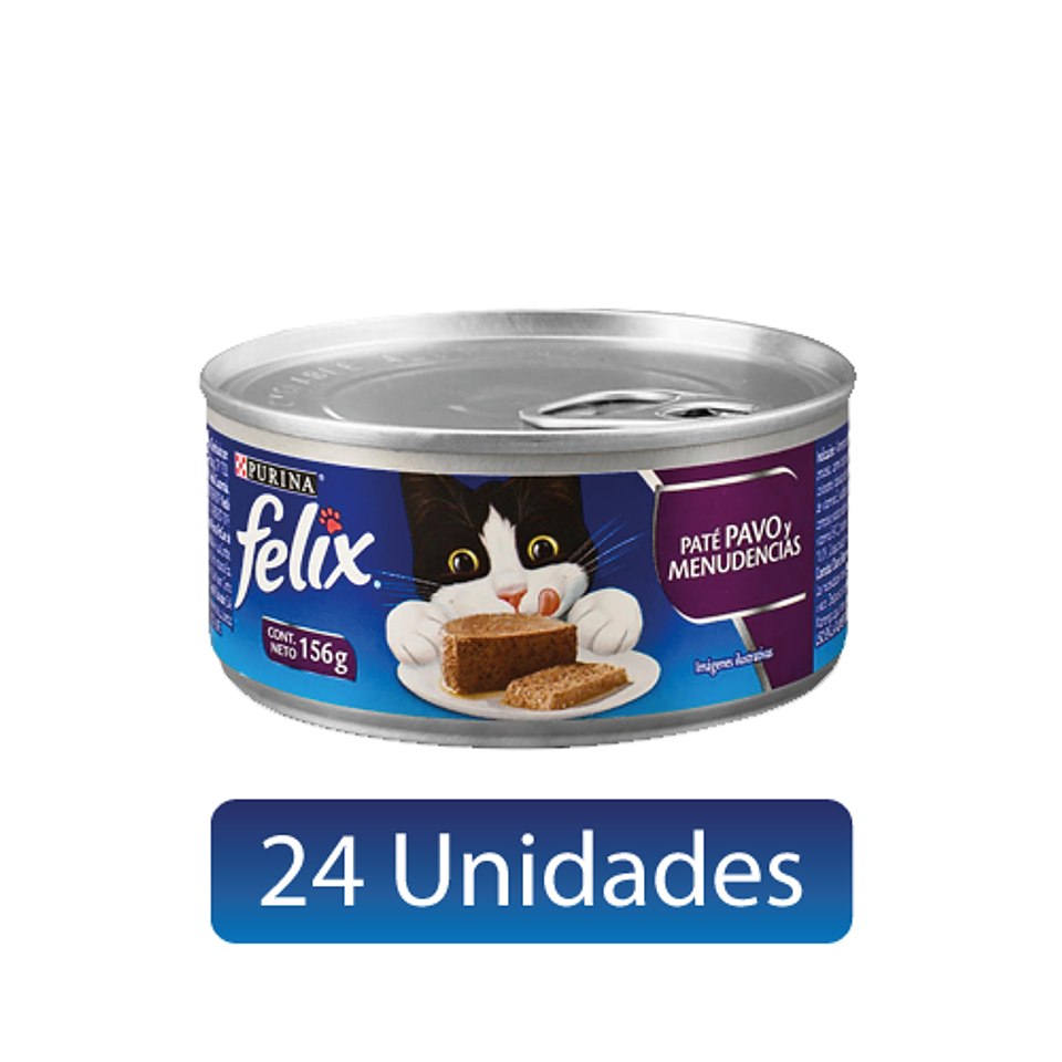 FELIX PATÉ PAVO Y MENUDENCIAS 156 GRS. 24 UDS. 1