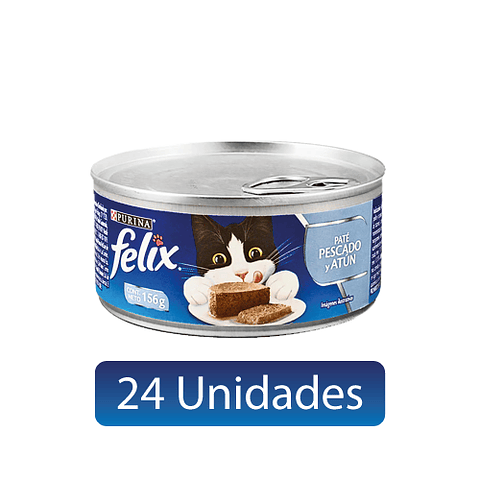 FELIX PATÉ PESCADO Y ATÚN 156 GRS. 24 UDS.
