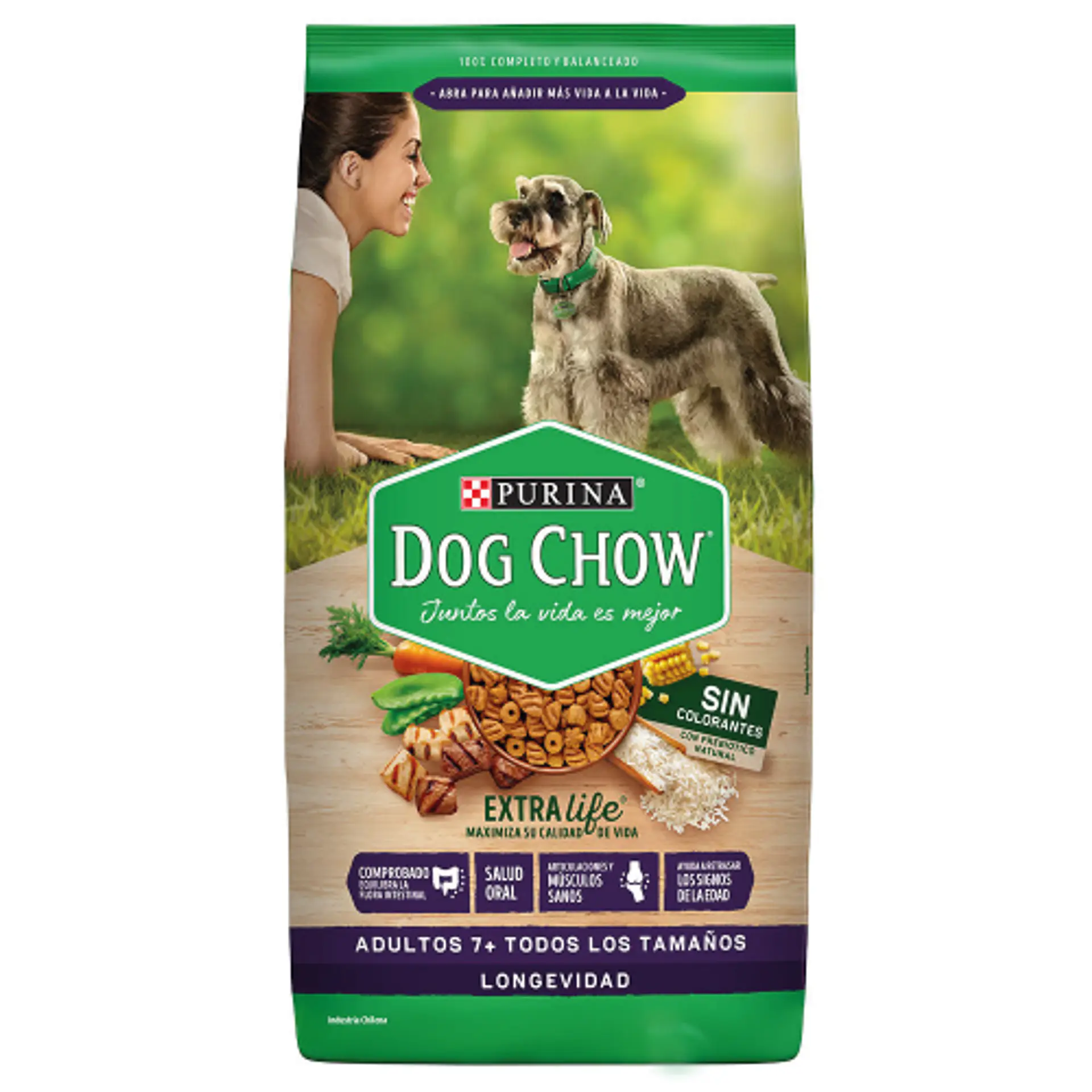 DOG CHOW LONGEVIDAD 7+ TODOS LOS TAMAÑOS 1
