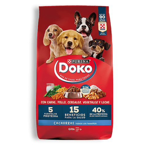 DOKO CACHORROS TODOS LOS TAMAÑOS 16.5 K.