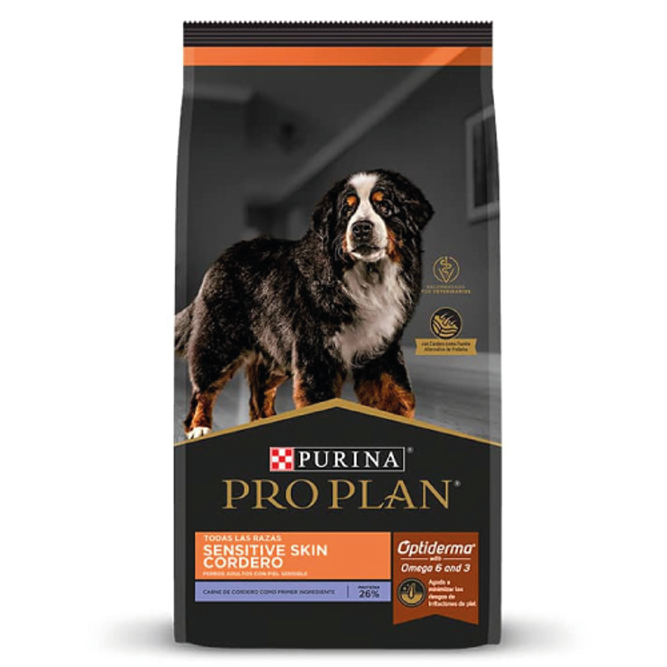 PRO PLAN SENSITIVE SKIN CORDERO ADULTO TODAS LAS RAZAS 12 K. 1
