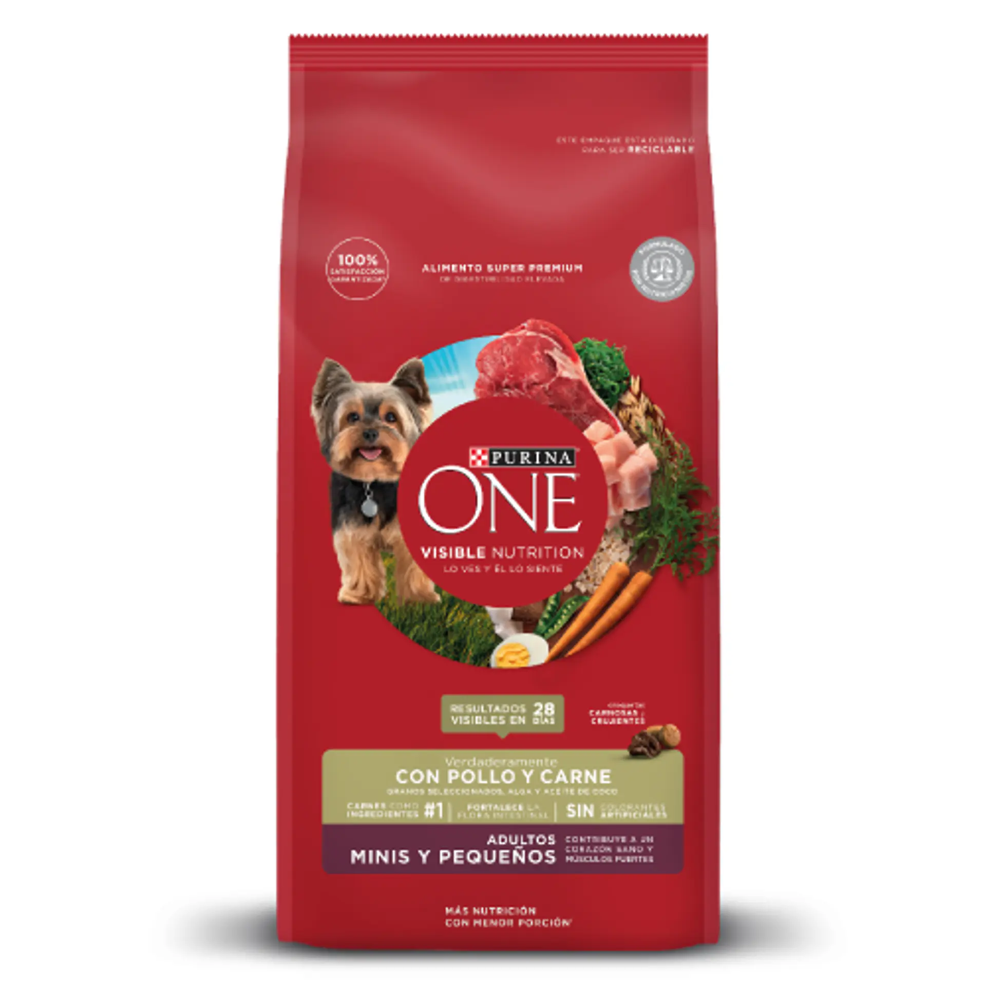 ONE ADULTOS MINIS Y PEQUEÑOS CON POLLO Y CARNE 2 K. 1