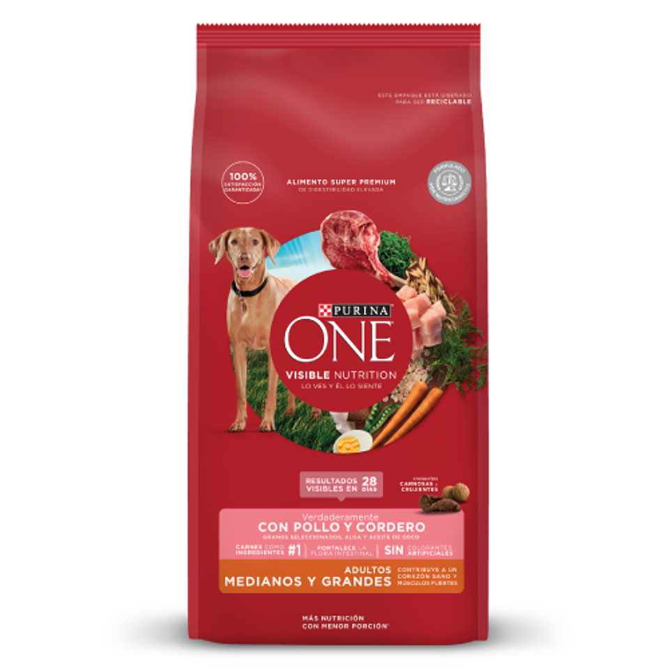 ONE ADULTOS MEDIANOS Y GRANDES CON POLLO Y CORDERO 6 K. 1