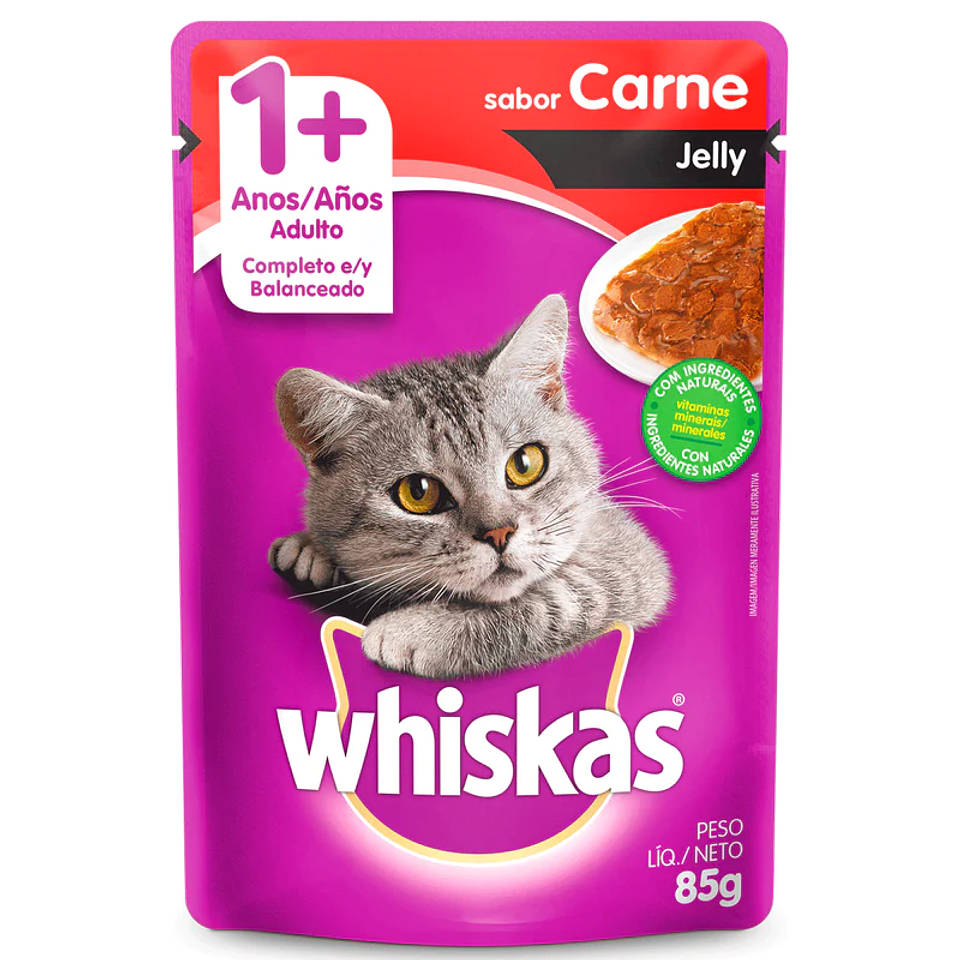 WHISKAS SACHET CARNE JELLY 85 GRS. 20 UNDS. 1