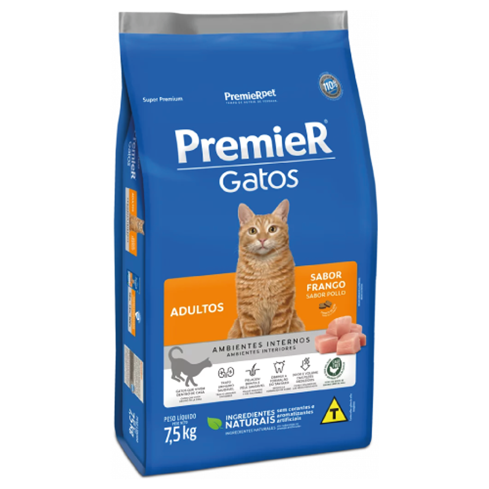 PREMIER GATOS ADULTOS POLLO 7.5 K. 1