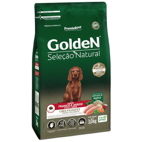 GOLDEN SELECCIÓN NATURAL CACHORROS 3 K.