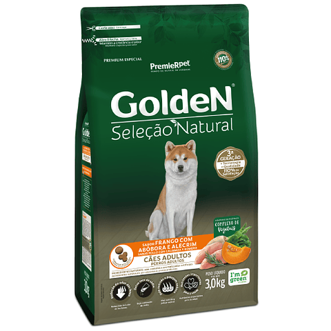 GOLDEN SELECCIÓN NATURAL PERROS ADULTOS 12 K.