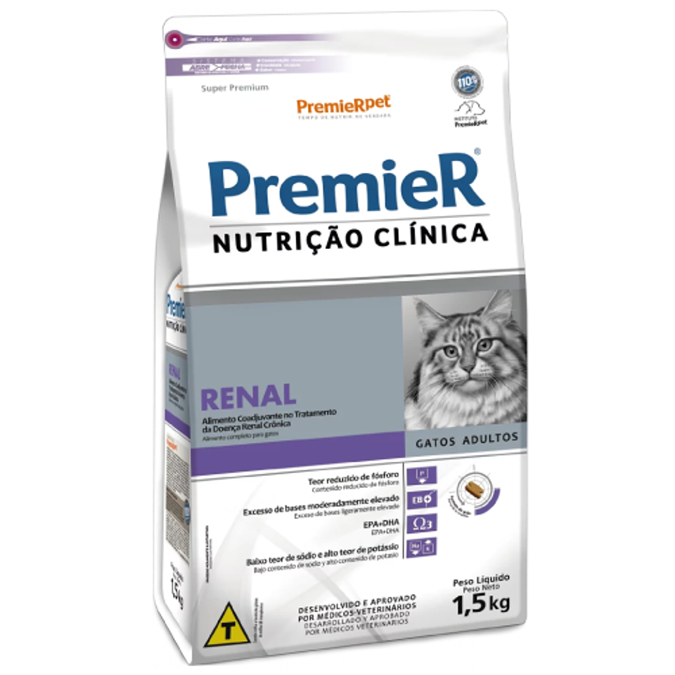 PREMIER NUTRICIÓN CLÍNICA RENAL GATOS 1.5 K. 1