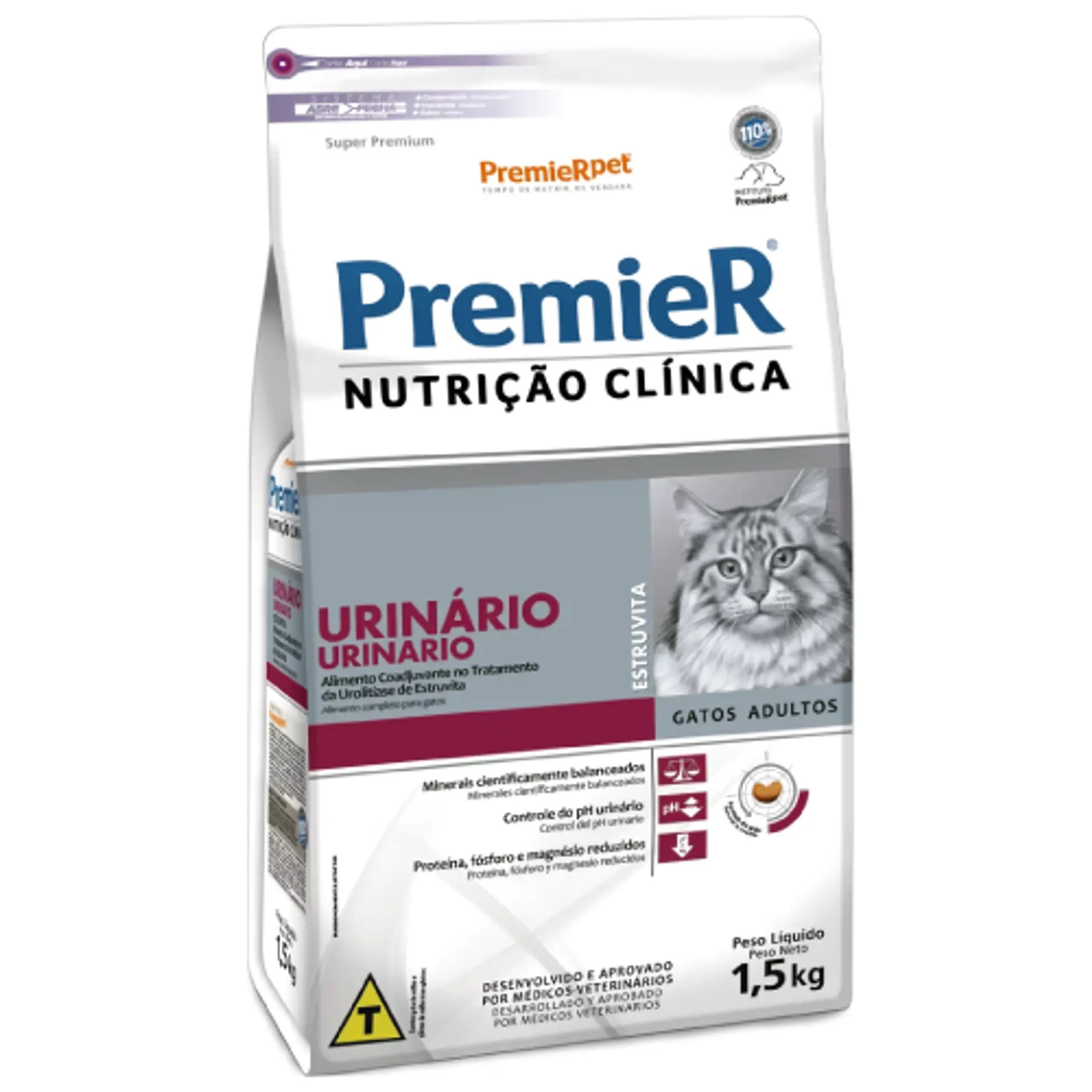PREMIER NUTRICIÓN CLÍNICA URINARIO ESTRUVITA GATOS 1.5 K. 1