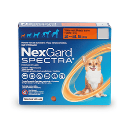 NEXGARD SPECTRA 1 COMPRIMIDO 2 - 3,5 K.