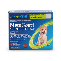 NEXGARD SPECTRA 1 COMPRIMIDO 7,6 - 15 K.