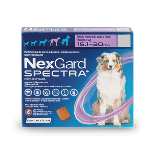 NEXGARD SPECTRA 1 COMPRIMIDO 15,1 - 30 K.