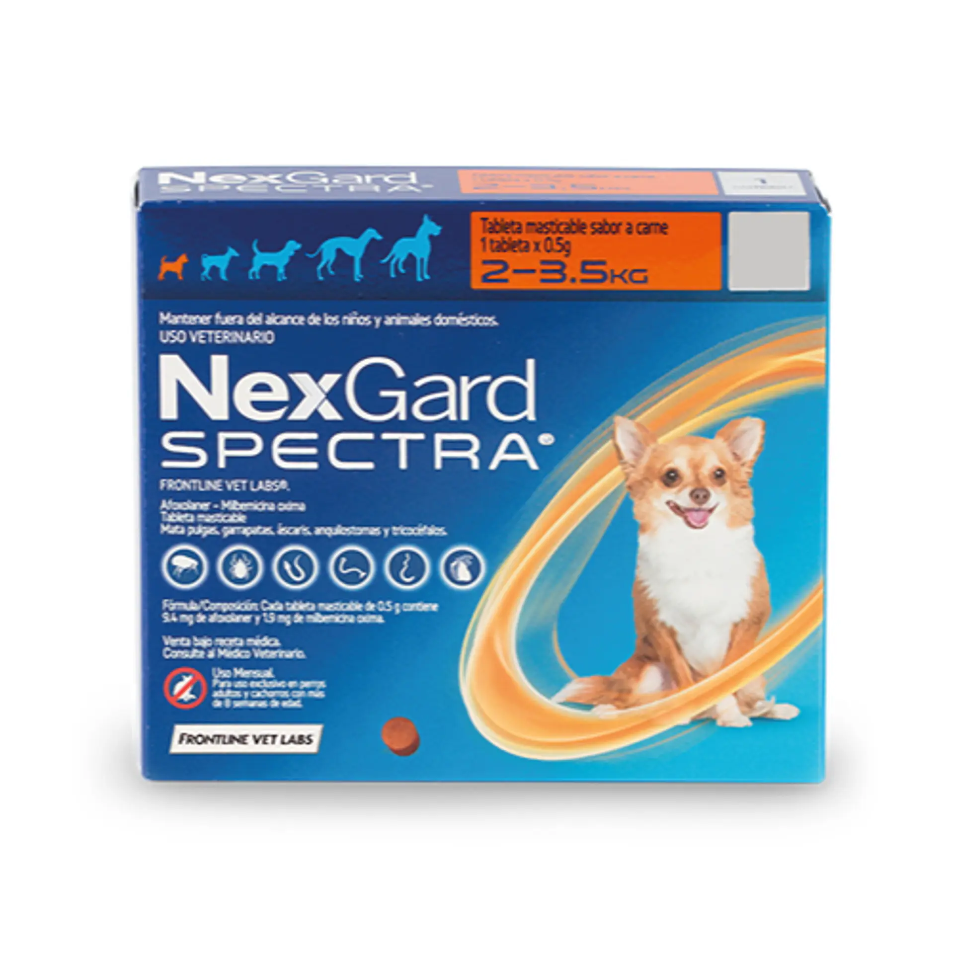 NEXGARD SPECTRA 3 COMPRIMIDOS 2 - 3,5 K. 1