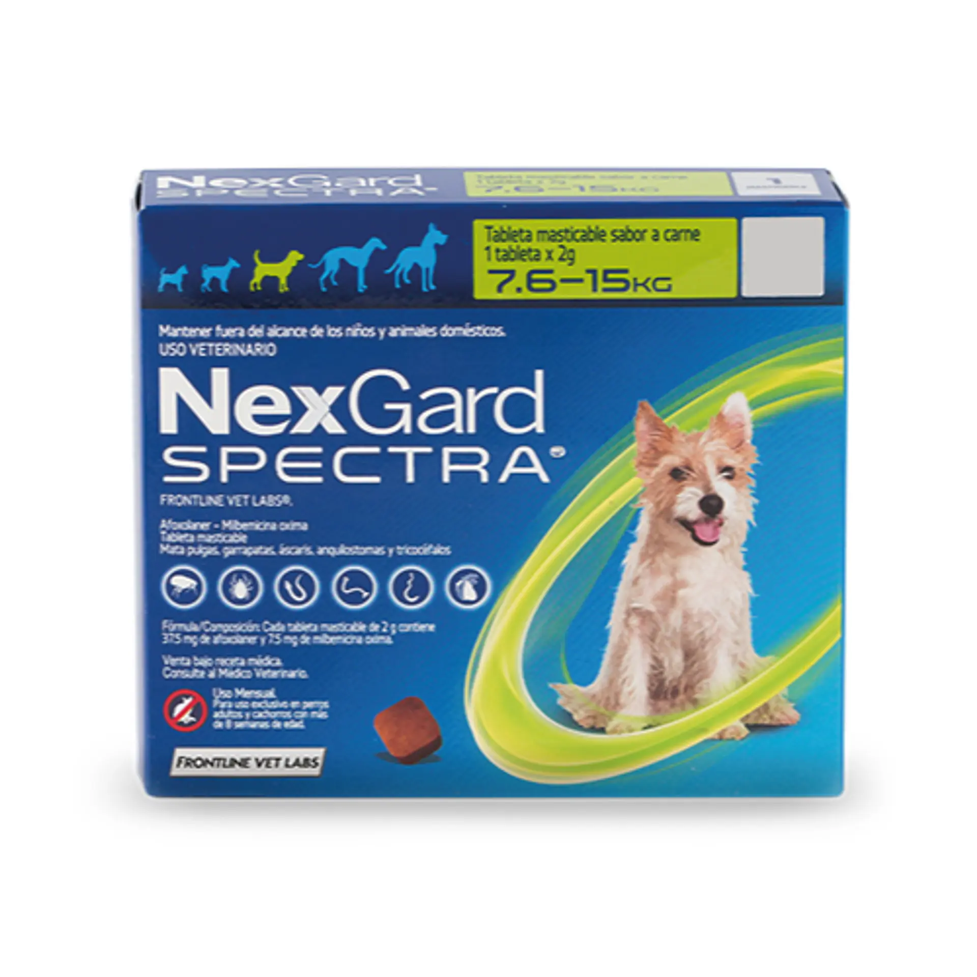 NEXGARD SPECTRA 3 COMPRIMIDOS 7,6 - 15 K. 1
