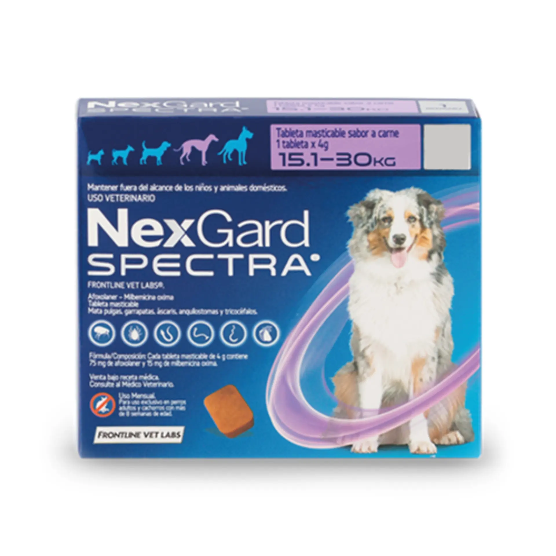 NEXGARD SPECTRA 3 COMPRIMIDOS 15,1 - 30 K. 1
