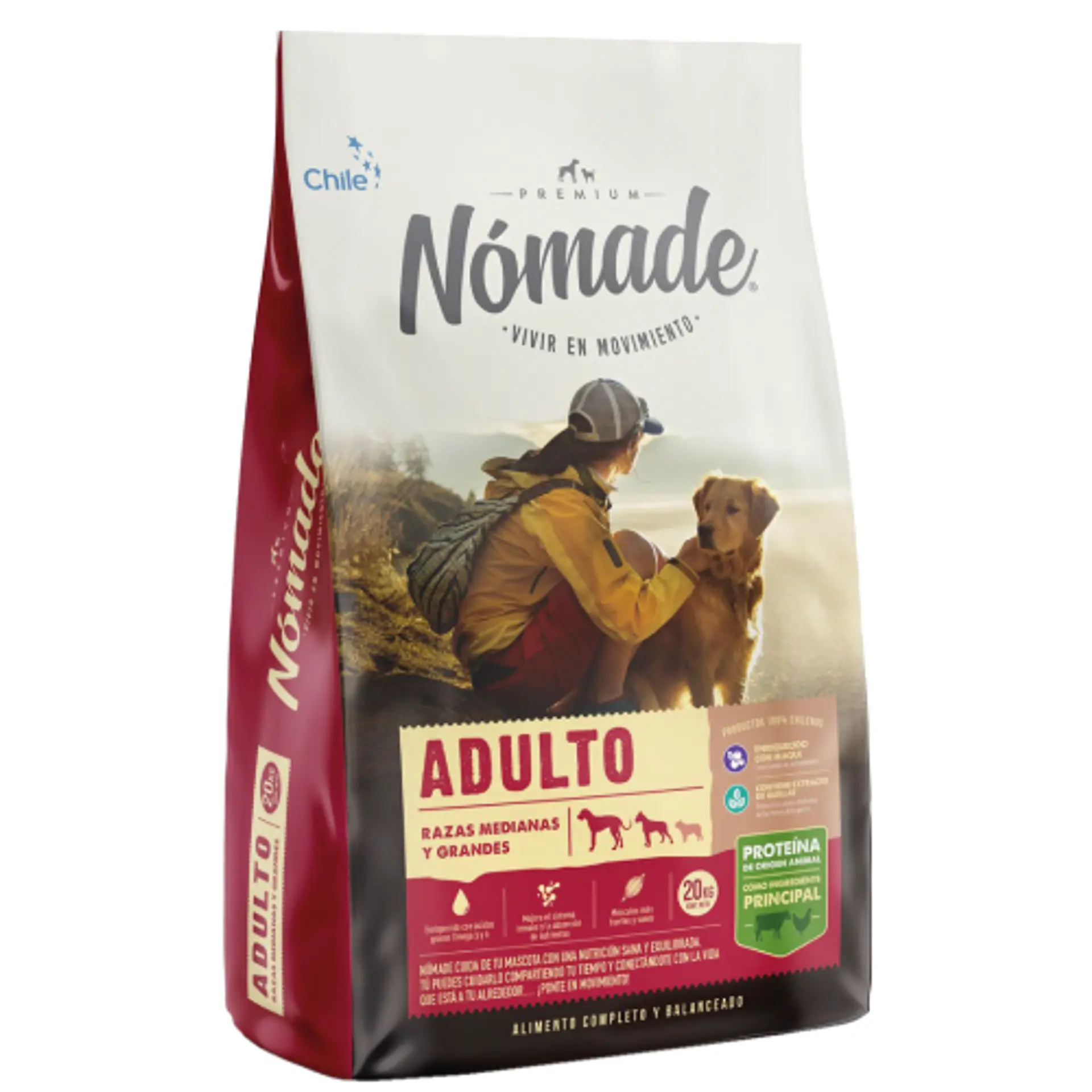NÓMADE ADULTO RAZAS MEDIANAS Y GRANDES 20 K. 1