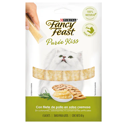 FANCY FEAST PUREÉ KISS FILETE DE POLLO 40 GRS.