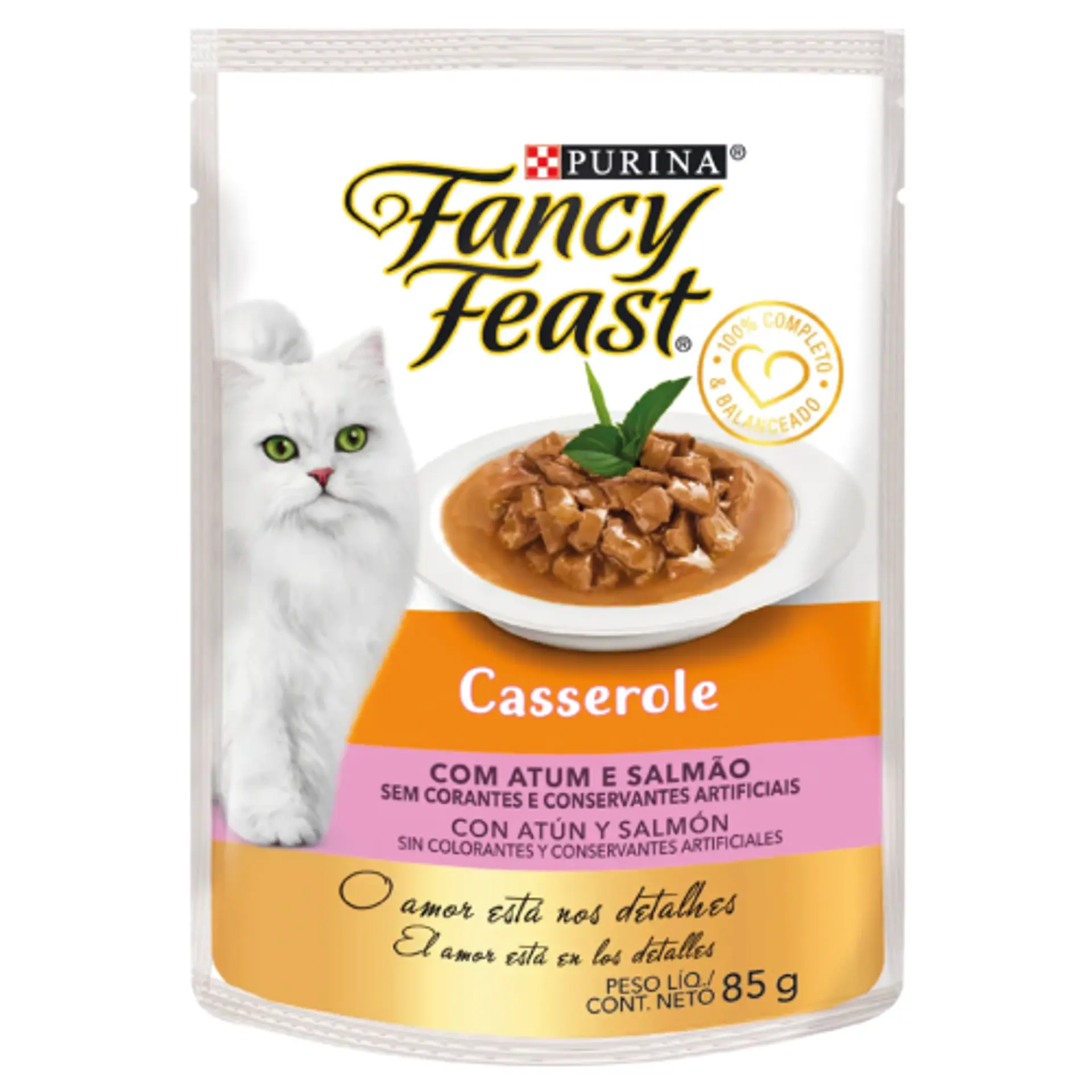 FANCY FEAST CASSEROLE CON ATÚN Y SALMÓN 85 GRS. 1