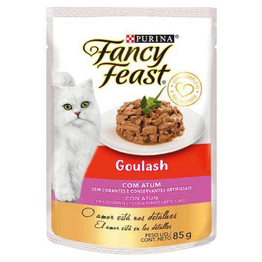 FANCY FEAST GOULASH CON ATÚN 85 GRS.