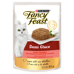 FANCY FEAST DEMI GLACE CON SALMÓN 85 GRS.