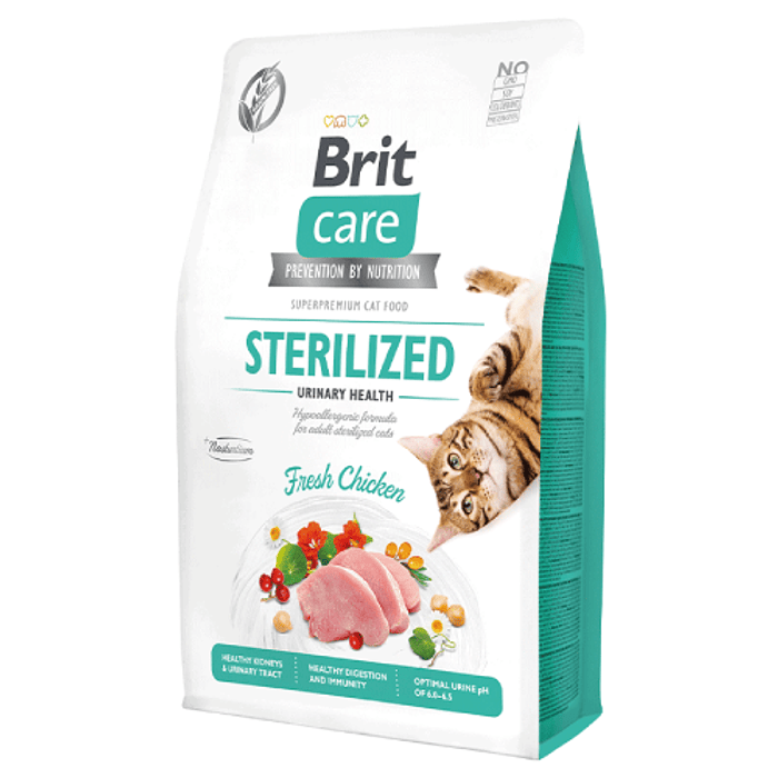 BRIT CARE CAT GRAIN-FREE STERILIZED URINARY HEALTH 7 K.