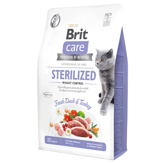 BRIT CARE CAT GRAIN-FREE STERILIZED WEIGHT CONTROL 2 K.