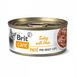 BRIT CARE CAT TURKEY PATÉ WITH HAM 70 GRS.