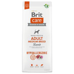 BRIT CARE DOG HYPOALLERGENIC ADULT MEDIUM BREED 12 K.