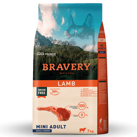 BRAVERY LAMB MINI ADULT SMALL BREEDS 7 K.