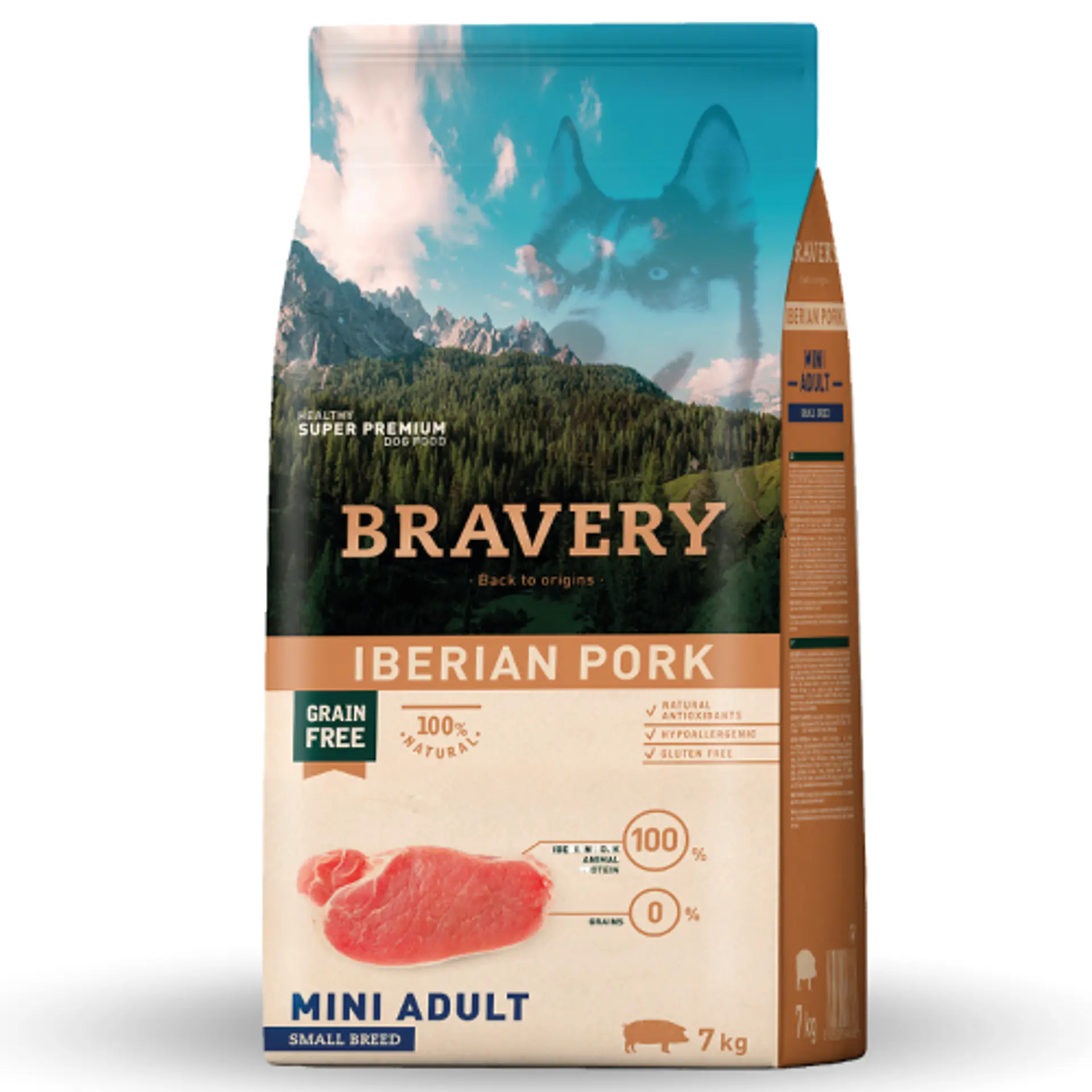 BRAVERY IBERIAN PORK MINI ADULT SMALL BREEDS 7 K. 1