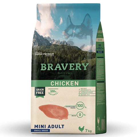 BRAVERY CHICKEN MINI ADULT SMALL BREEDS 7 K.